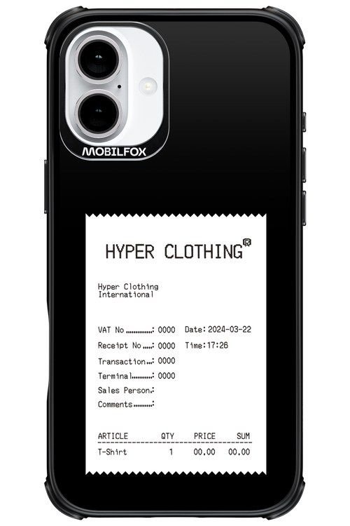 HYPER RECEIPT - Apple iPhone 16 Plus