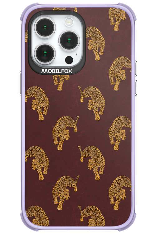 Burgundy Leopard Pattern - Apple iPhone 14 Pro Max