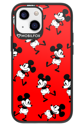 Iconic Mouse (red pattern) - Apple iPhone 13 Mini