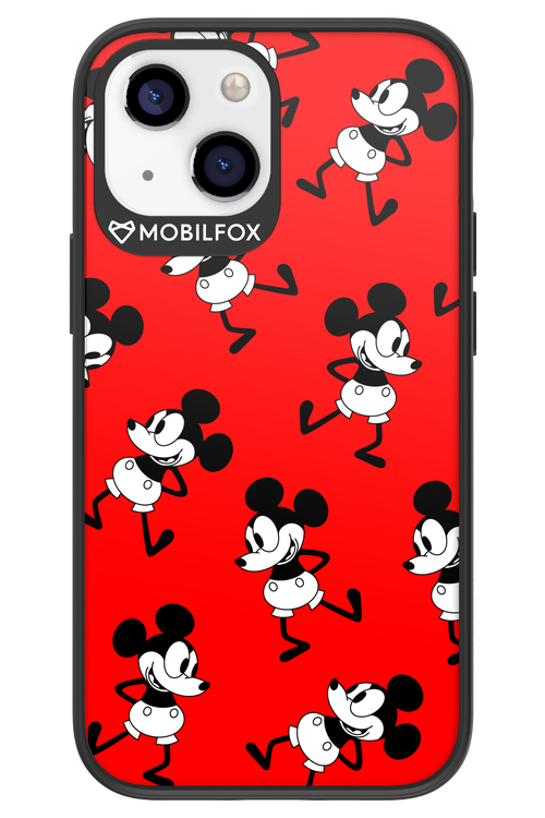 Iconic Mouse (red pattern) - Apple iPhone 13 Mini