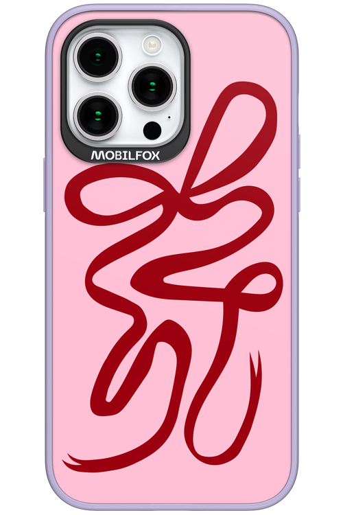 Burgundy Bow - Apple iPhone 15 Pro Max