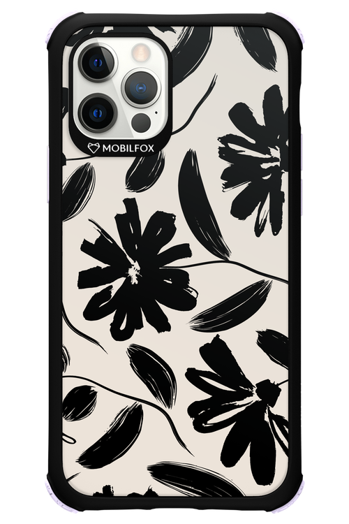 Monochrome Flowerss - Apple iPhone 12 Pro