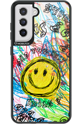 Crayon Smiley Colorful - Samsung Galaxy S21 FE