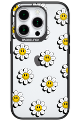 Smiley Flowers Transparent - Apple iPhone 15 Pro