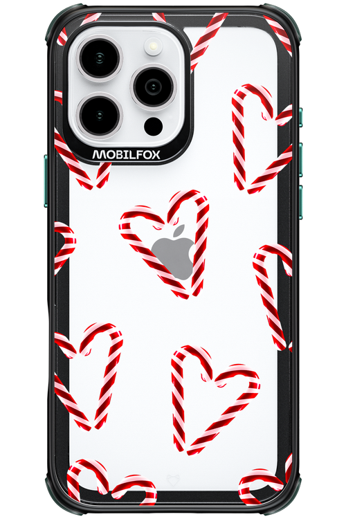 Candy Cane Hearts - Apple iPhone 16 Pro Max