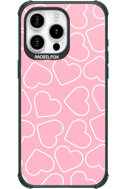 Line Heart Pink - Apple iPhone 15 Pro Max