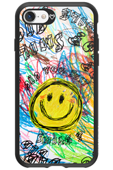 Crayon Smiley Colorful - Apple iPhone 8