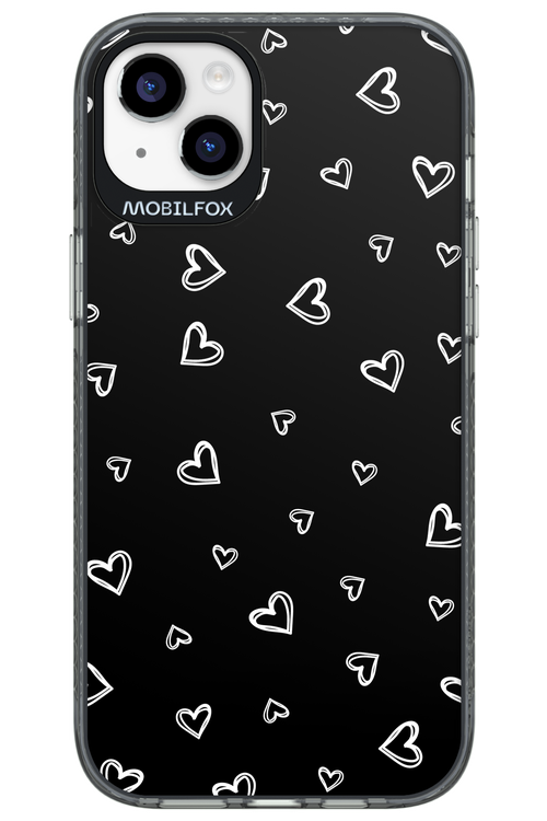 Monochrome Hearts 2.0 - Apple iPhone 14 Plus