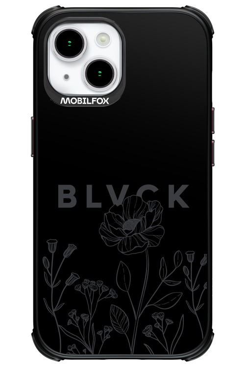 Black Flowers - Apple iPhone 15