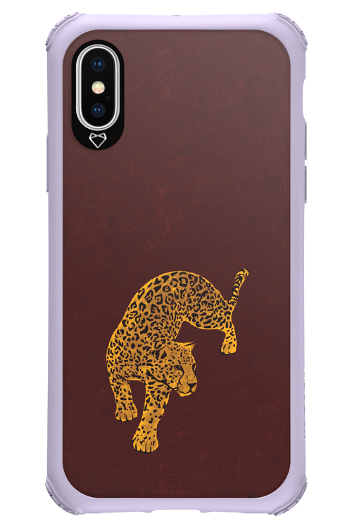 Burgundy Leopard - Apple iPhone X
