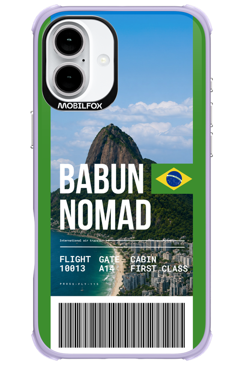 BABUN NOMAD (fly ticket) 2.0 - Apple iPhone 16 Plus
