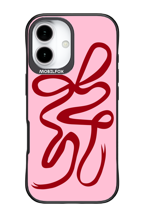 Burgundy Bow - Apple iPhone 17