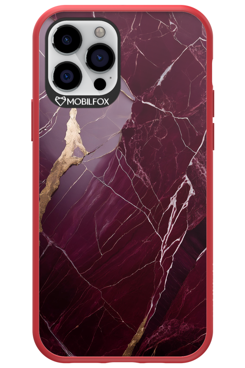 Burgundy Marble - Apple iPhone 12 Pro