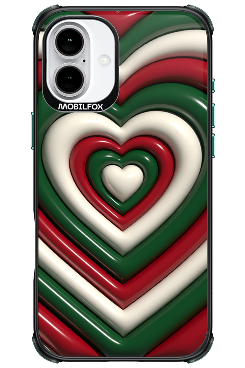 XMAS Hearts - Apple iPhone 16 Plus