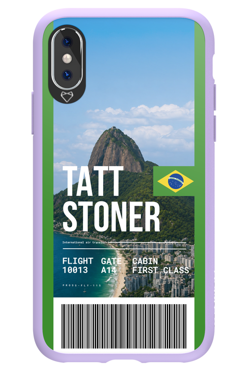 TATT STONER (fly ticket) 2.0 - Apple iPhone X