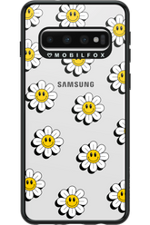 Smiley Flowers Transparent - Samsung Galaxy S10