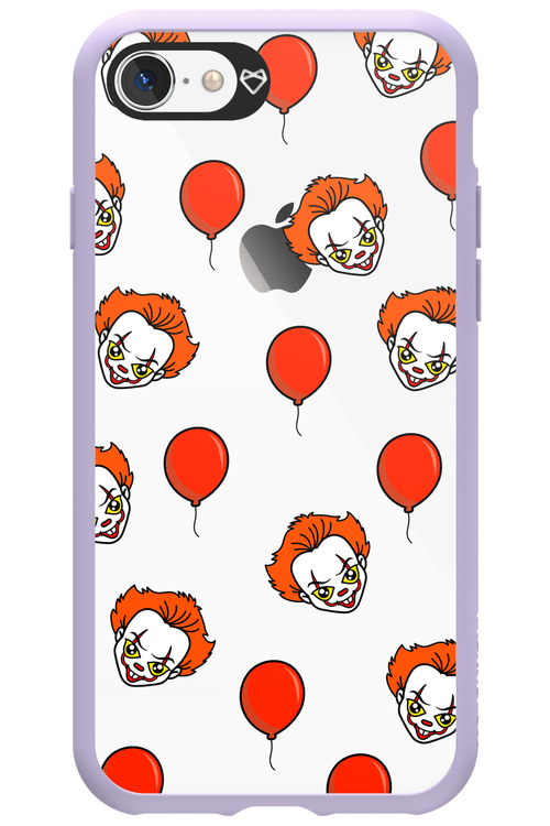 Mystery Clown (Transparent) - Apple iPhone 8