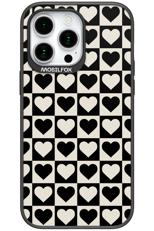 Checkered Heart - Apple iPhone 15 Pro Max