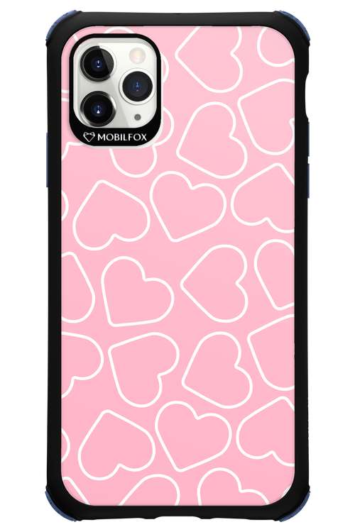 Line Heart Pink - Apple iPhone 11 Pro Max