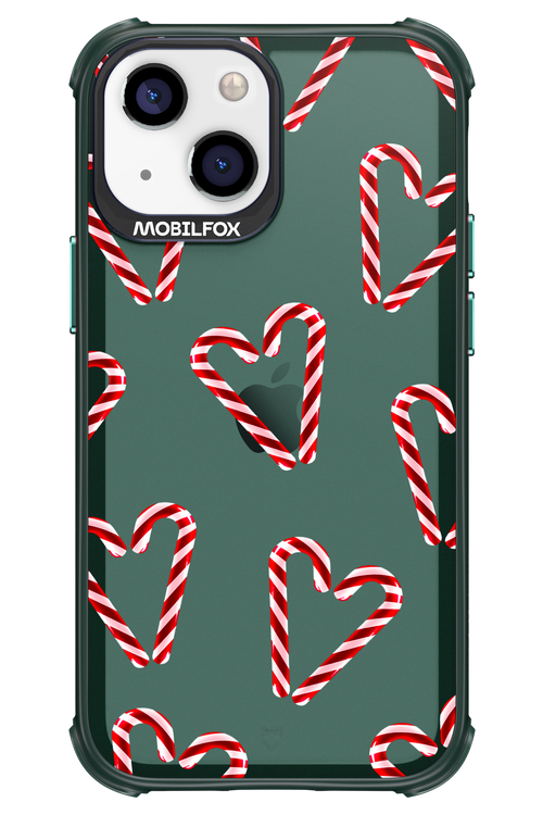 Candy Cane Hearts - Apple iPhone 13 Mini