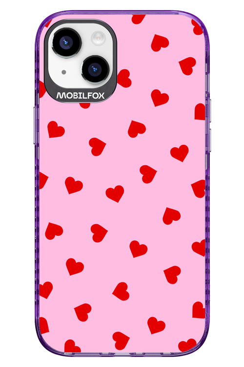 Sprinkle Heart Pink - Apple iPhone 14 Plus