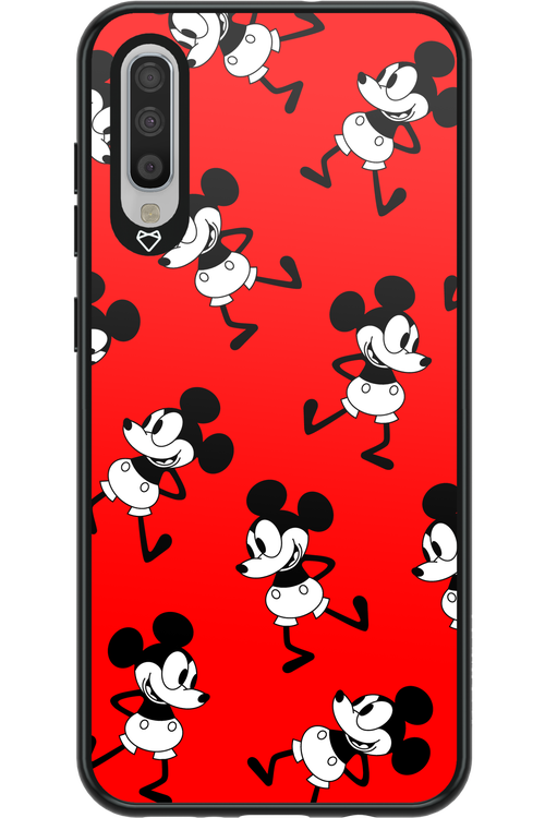 Iconic Mouse (red pattern) - Samsung Galaxy A70