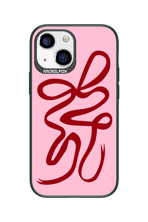 Burgundy Bow - Apple iPhone 13 Mini
