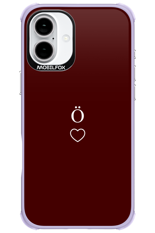 O Burgundia II 2.0 - Apple iPhone 16 Plus