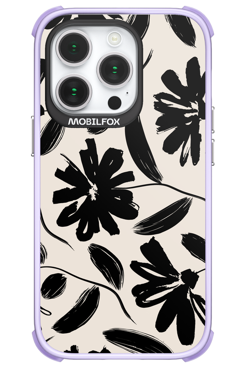 Monochrome Flowerss 2.0 - Apple iPhone 14 Pro