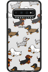 Scary Dachshund (Transparent) - Samsung Galaxy S10