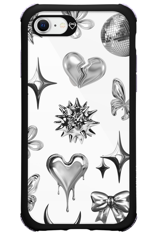 Silver Zone Transparent - Apple iPhone 8