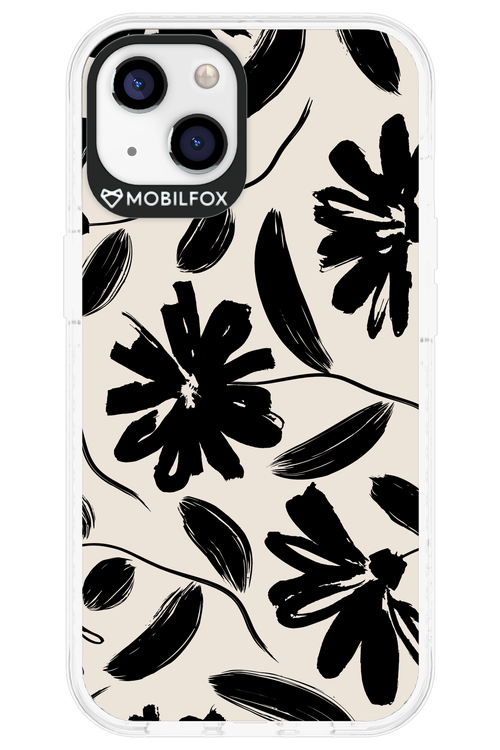 Monochrome Flowerss - Apple iPhone 13