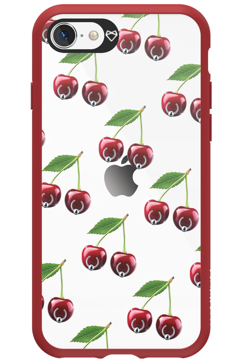 Spicy Cherries Transparent - Apple iPhone SE 2022