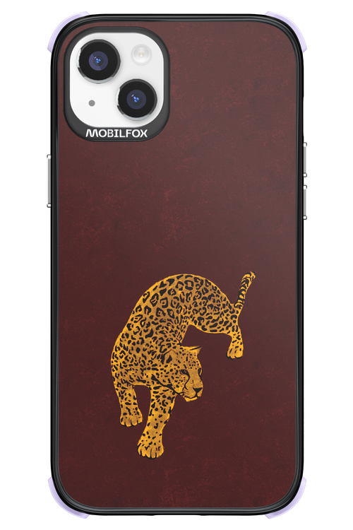 Burgundy Leopard - Apple iPhone 14 Plus
