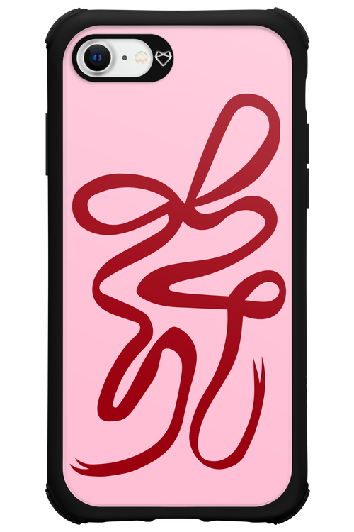Burgundy Bow - Apple iPhone 7