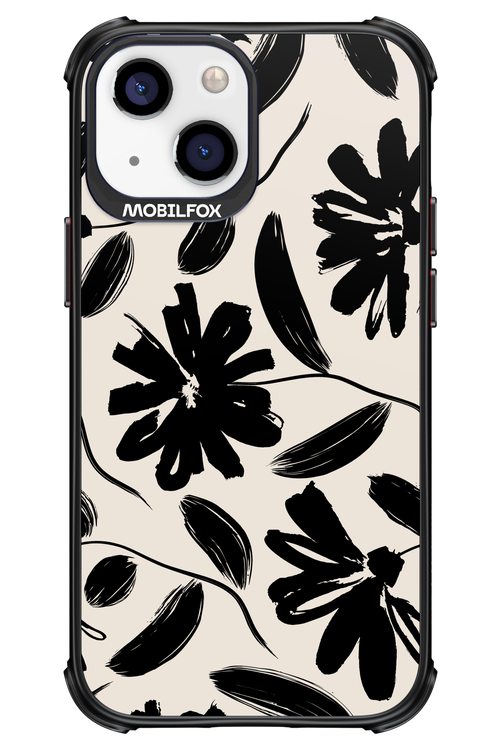 Monochrome Flowerss 2.0 - Apple iPhone 13 Mini