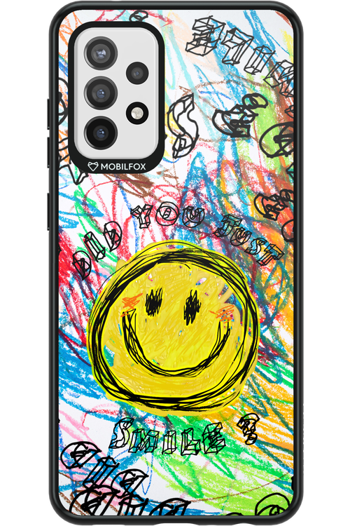 Crayon Smiley Colorful - Samsung Galaxy A72