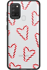 Candy Cane Hearts - Samsung Galaxy A21 S