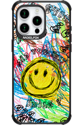 Crayon Smiley Colorful - Apple iPhone 15 Pro Max