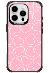 Line Heart Pink - Apple iPhone 16 Pro