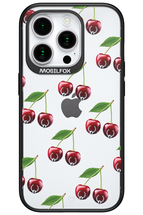 Spicy Cherries Transparent - Apple iPhone 15 Pro