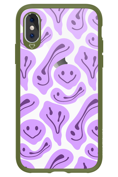 Fluid Smiley Purple - Apple iPhone XS