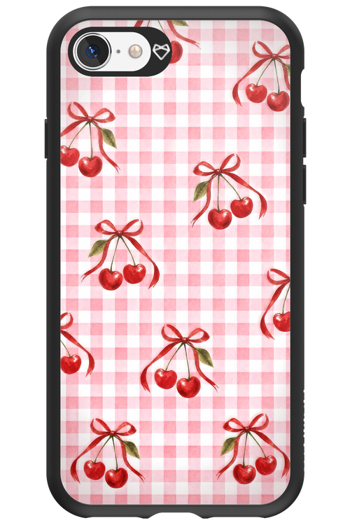 Pink Cherry Checked 2.0 - Apple iPhone SE 2020