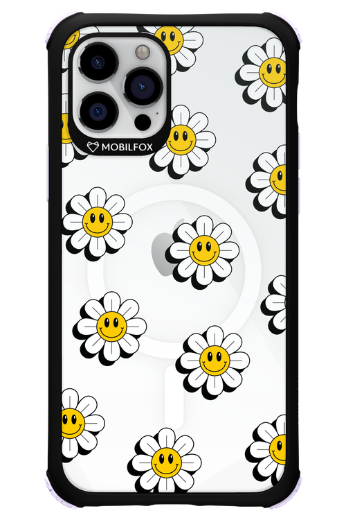 Smiley Flowers Transparent - Apple iPhone 12 Pro