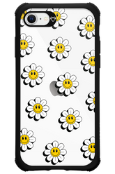 Smiley Flowers Transparent - Apple iPhone SE 2022