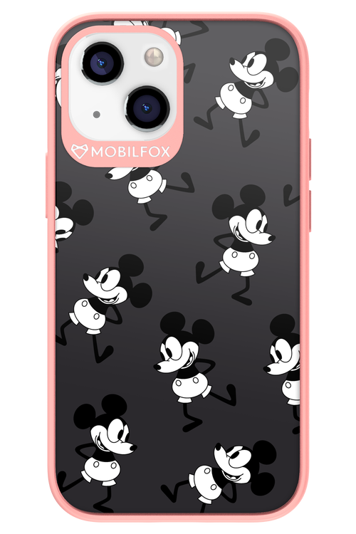 Iconic Mouse (antracite pattern) - Apple iPhone 13 Mini