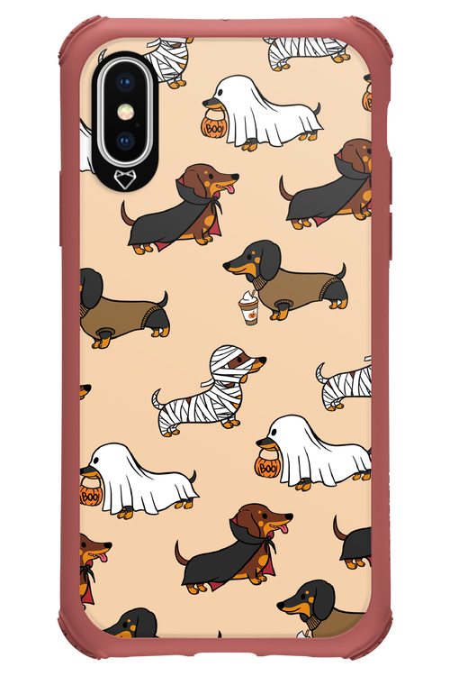 Scary Dachshund - Apple iPhone X