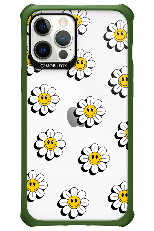 Smiley Flowers Transparent - Apple iPhone 12 Pro Max