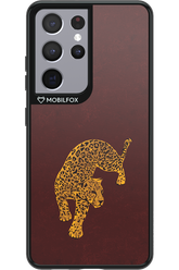 Burgundy Leopard - Samsung Galaxy S21 Ultra