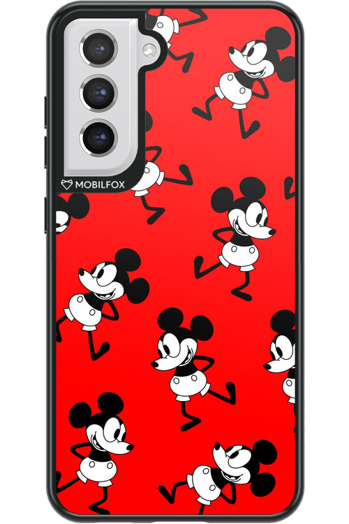 Iconic Mouse (red pattern) - Samsung Galaxy S21 FE